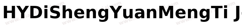 HYDiShengYuanMengTi J字体转换